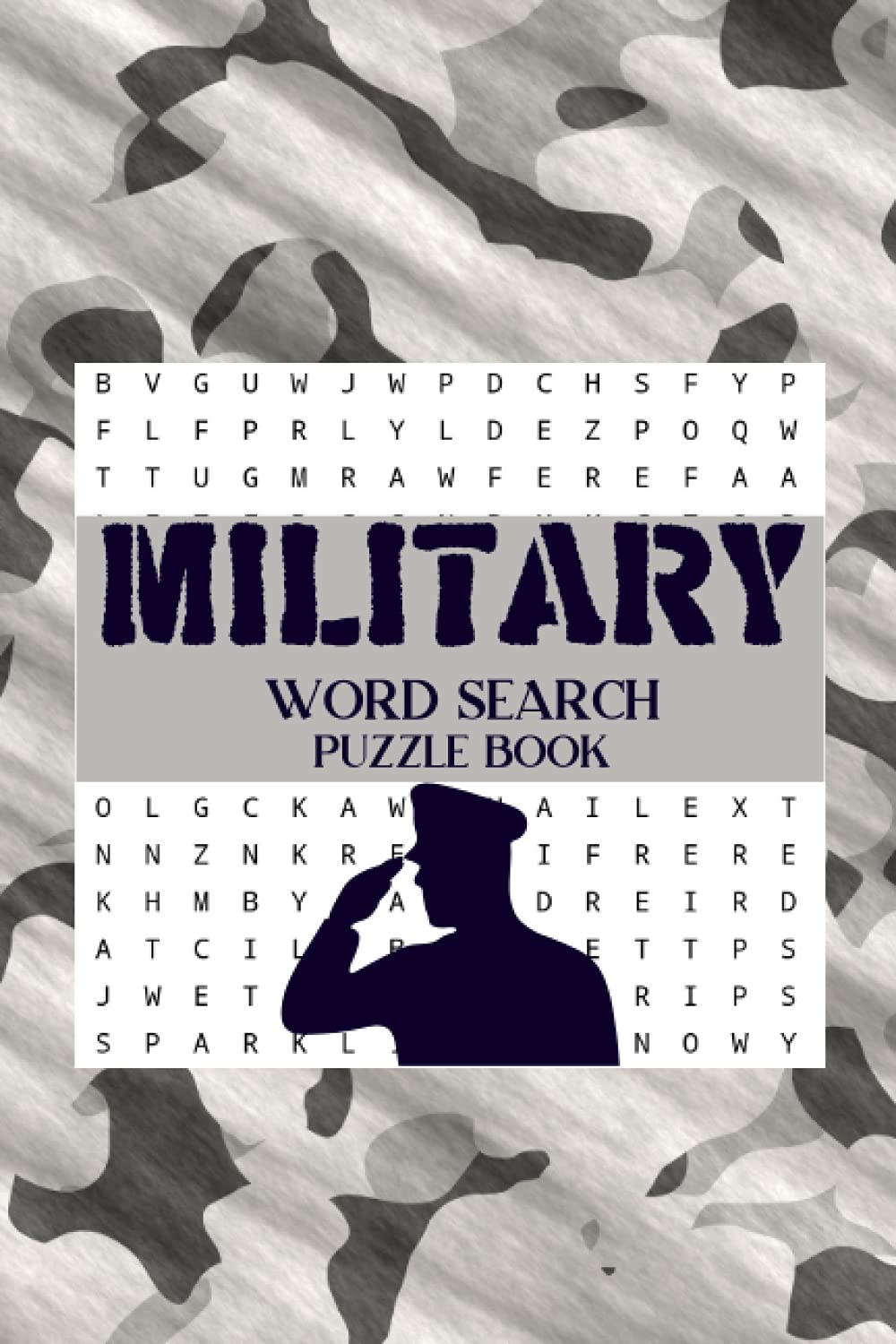 Military Word Search Puzzle Book: Military Themed Large Print Word Find ...