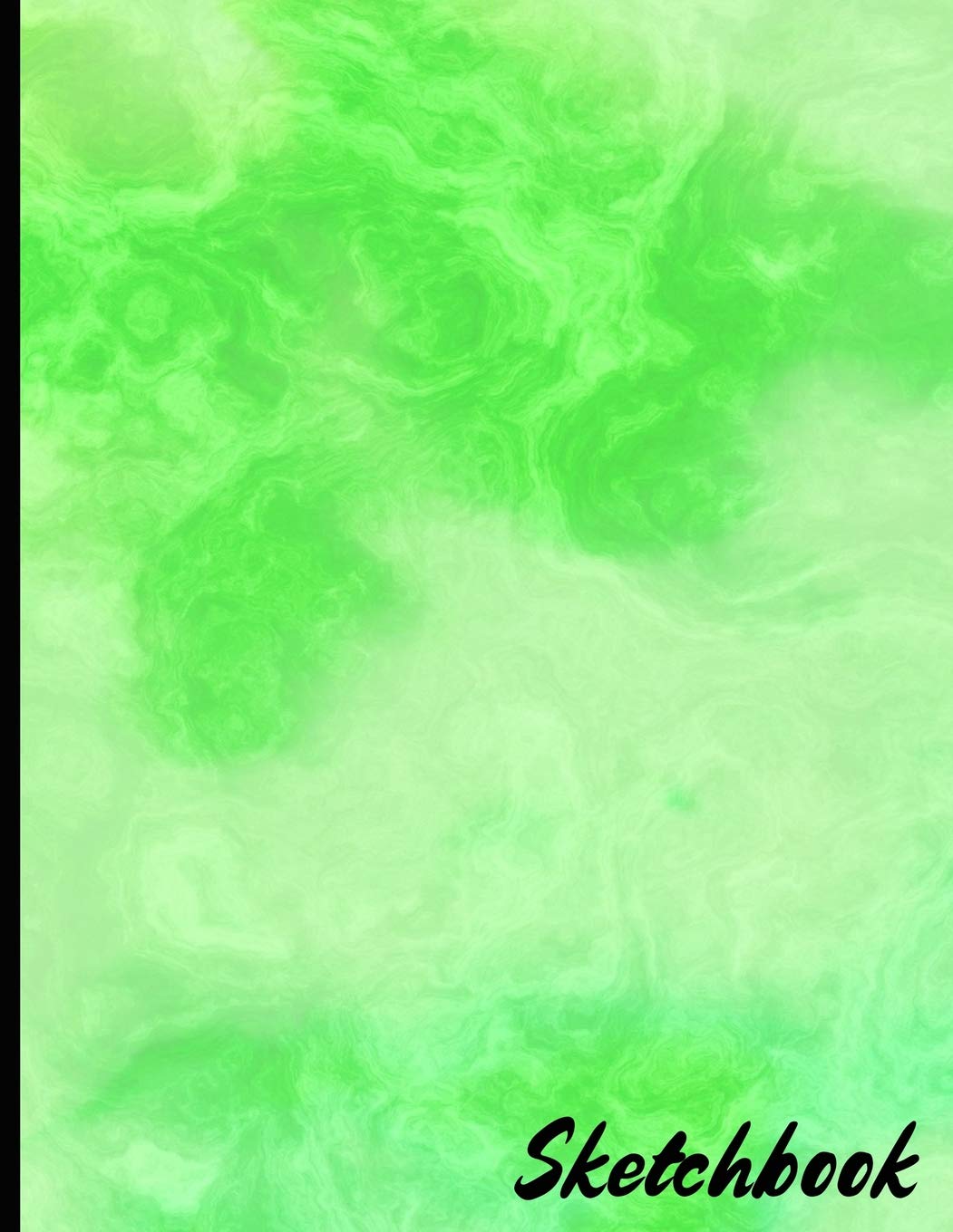 SketchBook 8.5 x 11" Green White Marble Sketchbook Journal Blank White