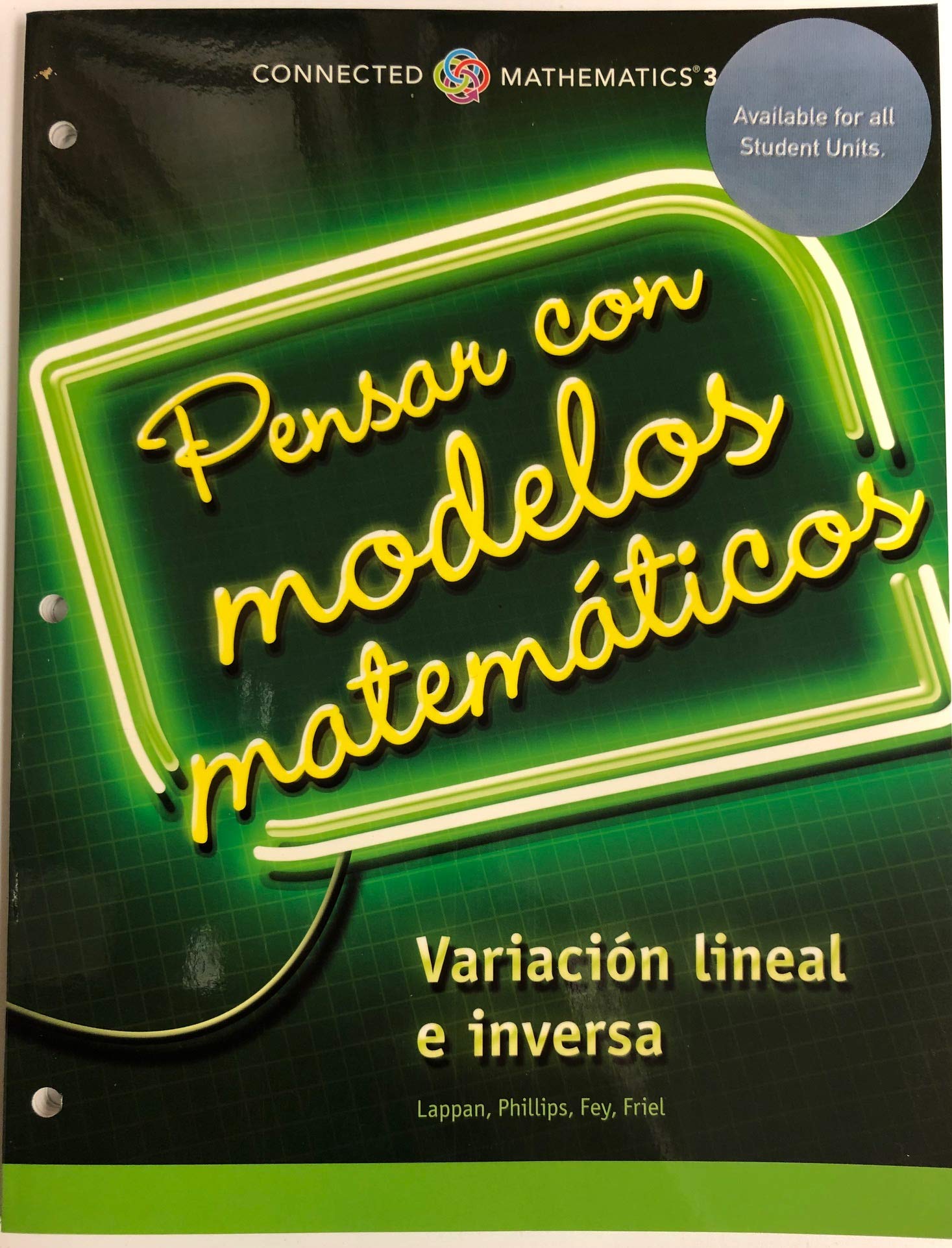CONNECTED MATHEMATICS 3 SPANISH STUDENT EDITION GRADE 8 THINKING WITH