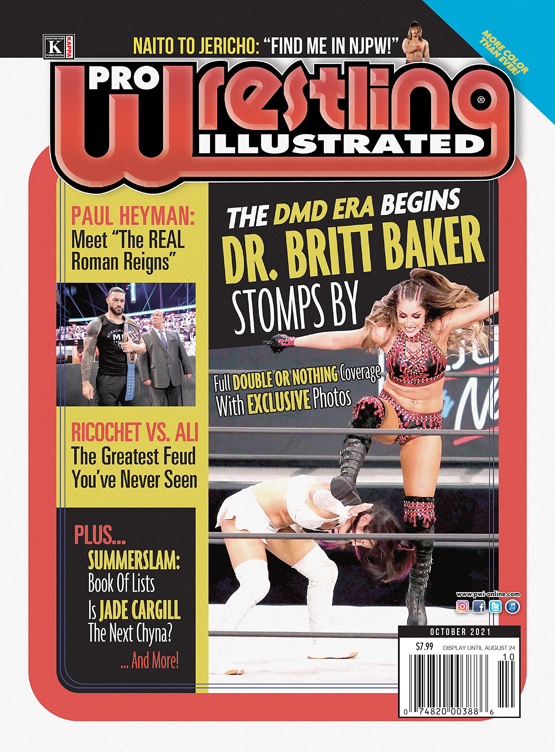 Pro Wrestling Illustrated October 2021 IssueBritt Baker, Double or