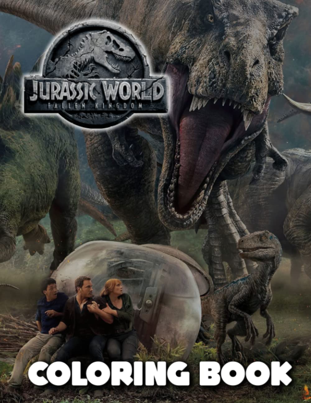 Jurassic Coloring Book: Everything Collection World Designs Fallen