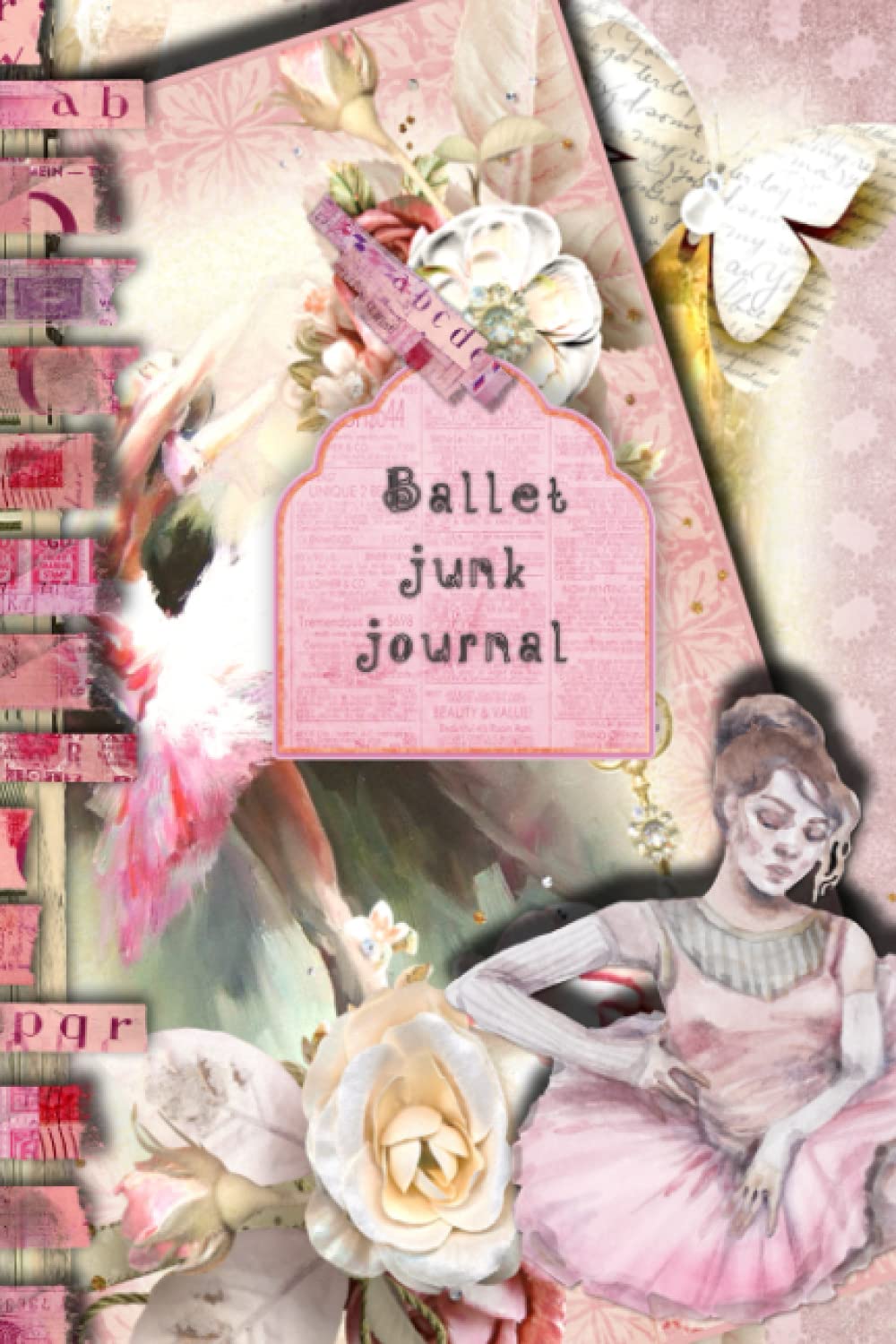 Ballet Junk journal kit paper sheets Full colour slimline paperback