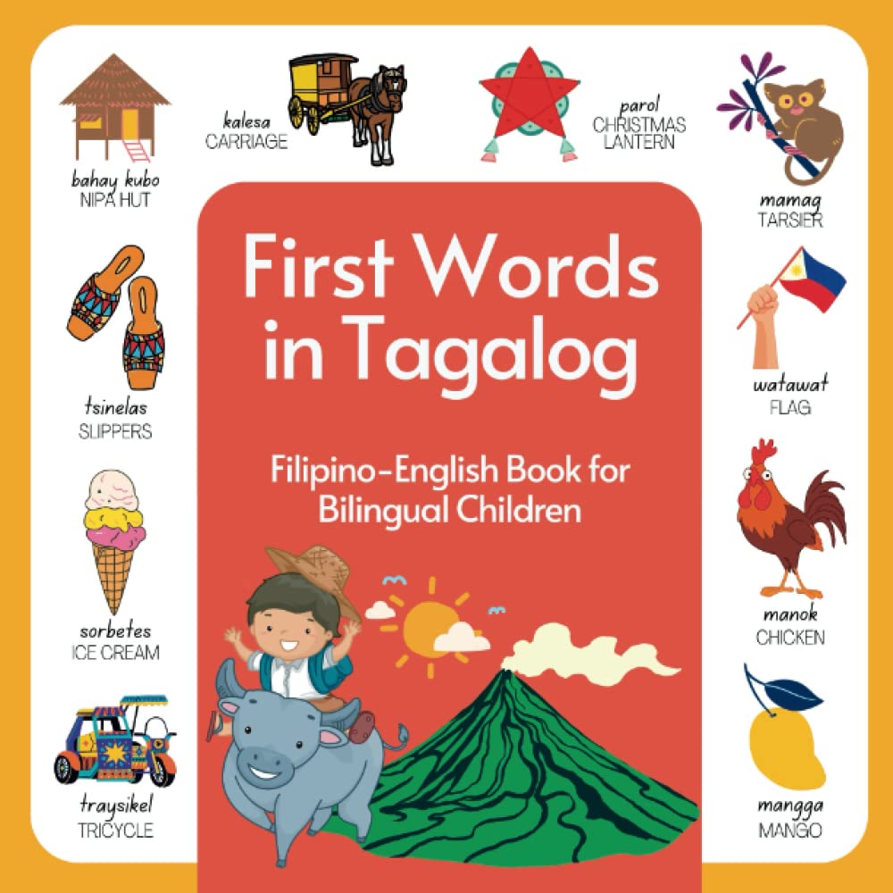 First Words in Tagalog Book FilipinoEnglish Book for Bilingual