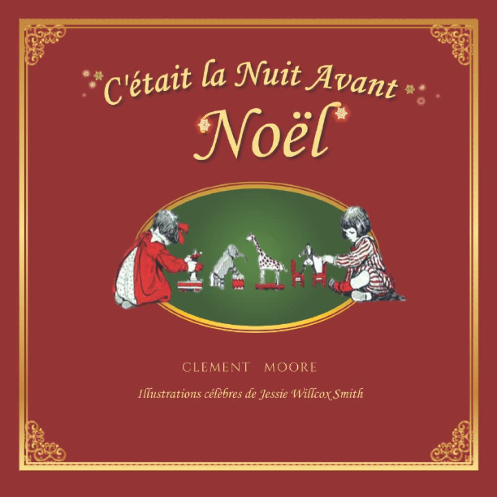Plats à Pâtisserie Williams Sonoma 'C'était La Nuit Avant Noël' - Lot De 3 Carrés Blancs