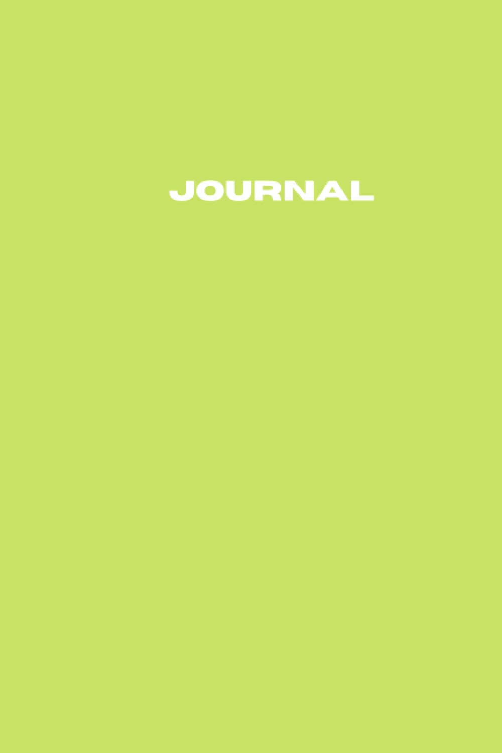 Basic Lime Green Journal Small simple and basic lime green blank lined journal with 120 pages