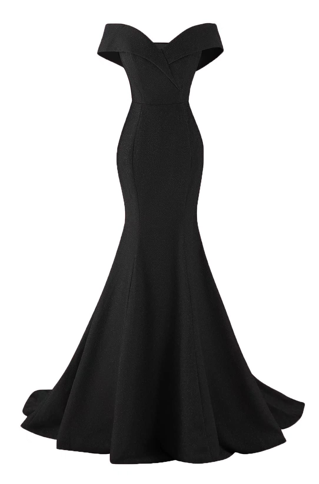 Off The Shoulder Mermaid Prom Dresses Long Satin Formal Evening Dress