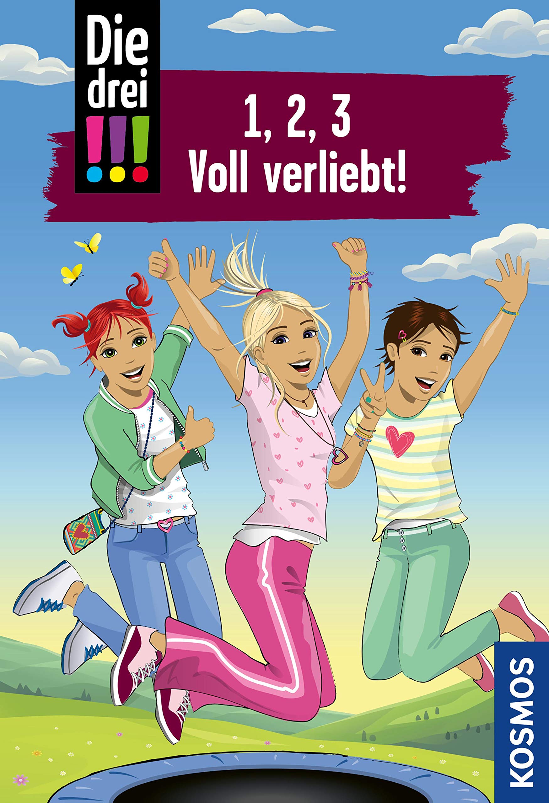 Die drei !!!, 1, 2, 3 Voll Verliebt! (drei Ausrufezeichen) book cover