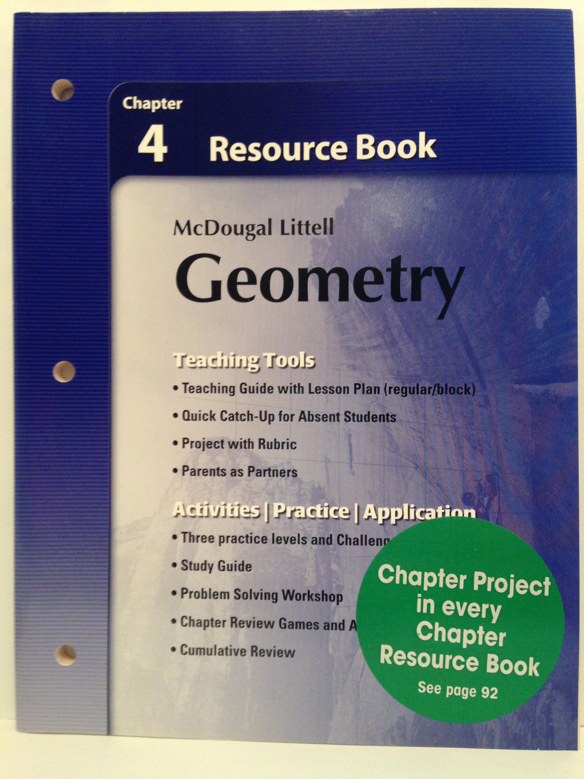 Holt McDougal Larson Geometry Resource Book Chapter 4 by MCDOUGAL