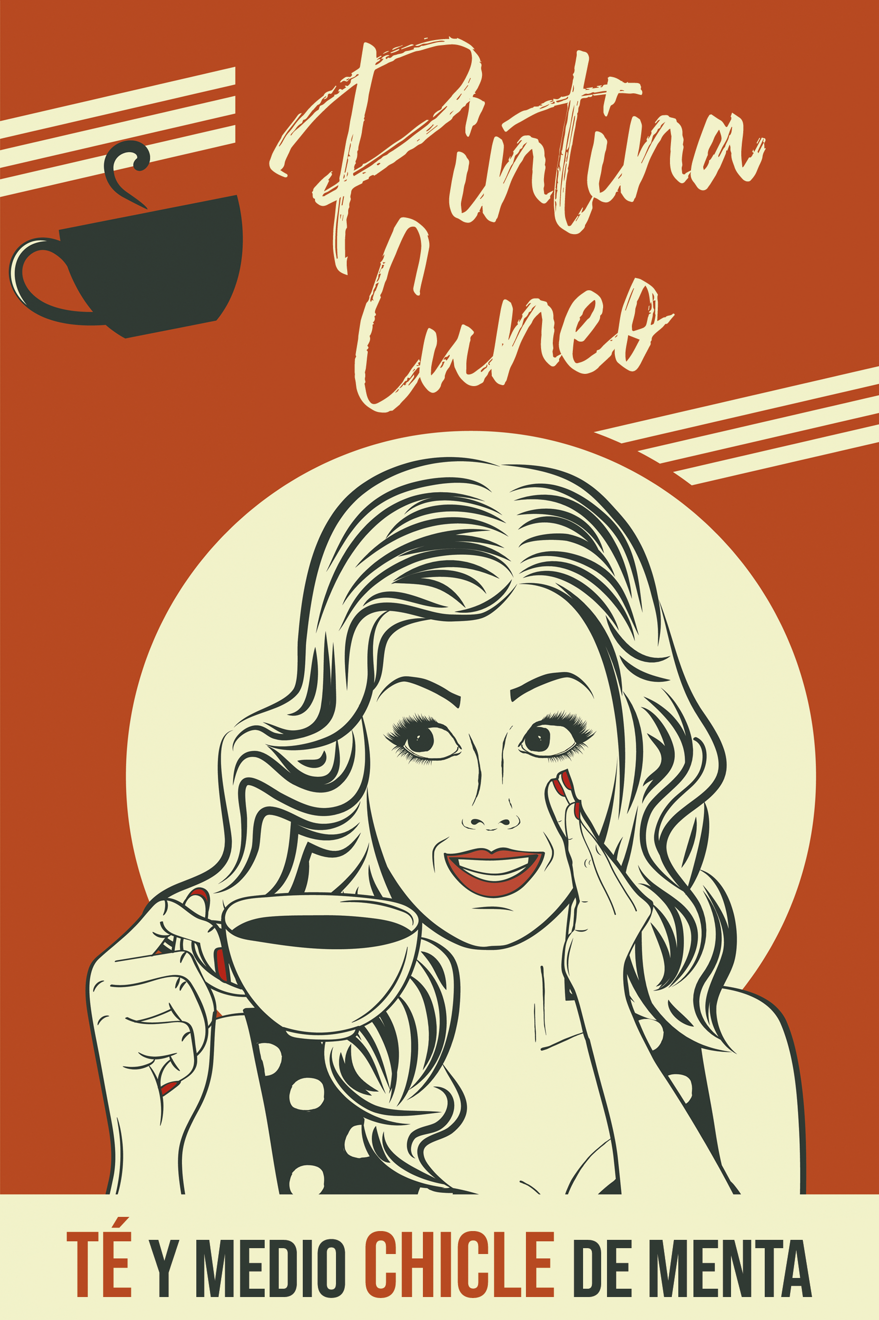 Té y medio chicle de menta