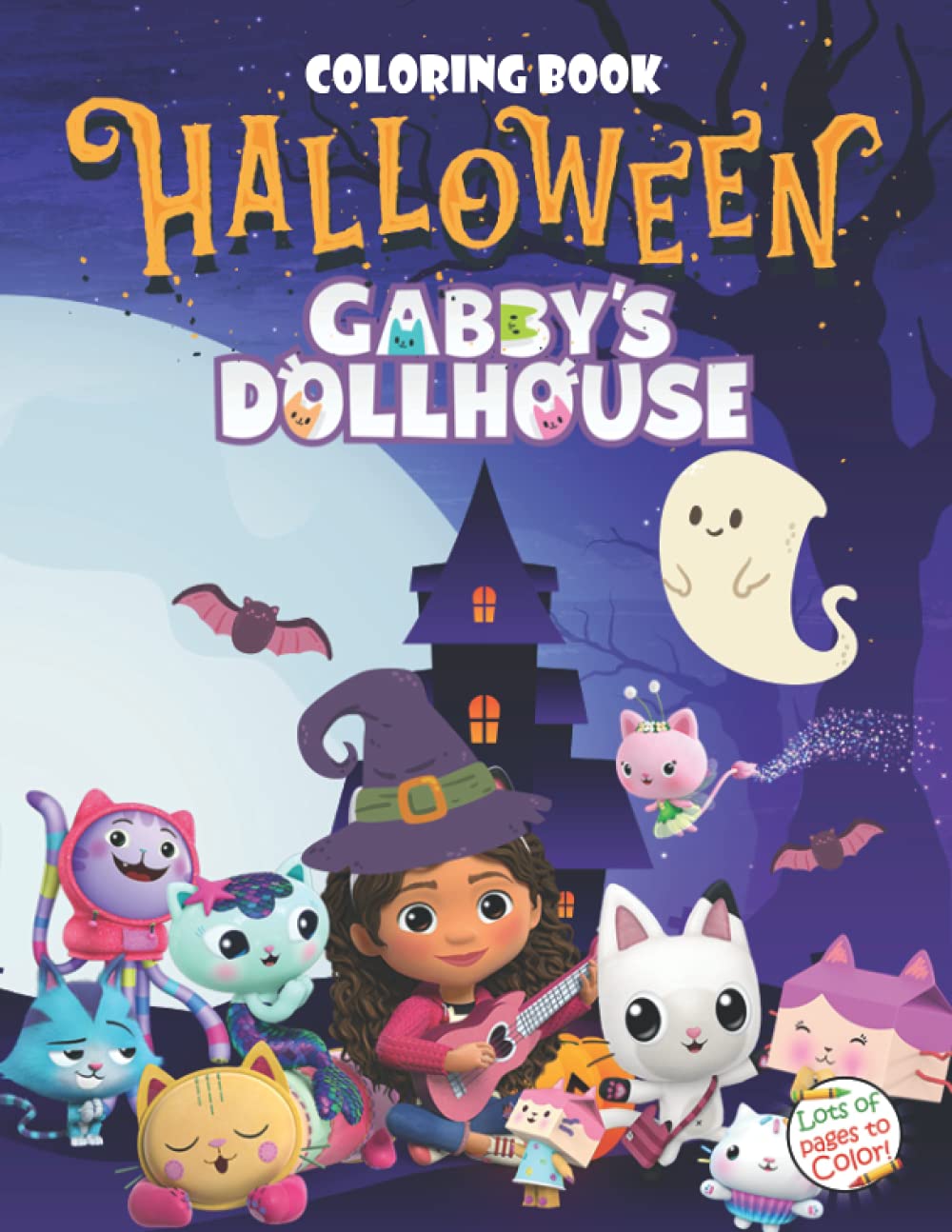 Gabby's Dollhouse Halloween Coloring Book: Spooky Cute Halloween Coloring Book For Kids With 50 ...