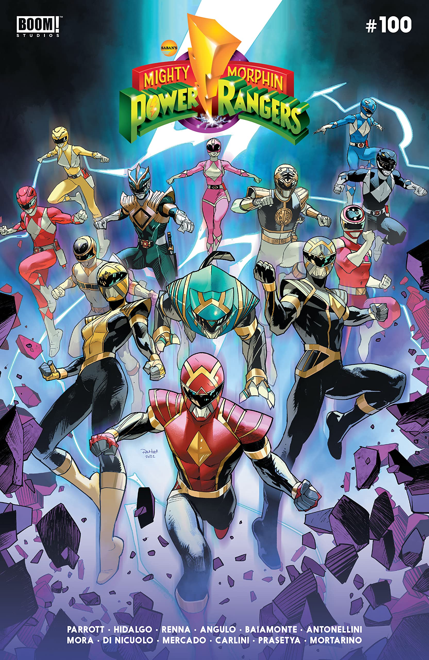 Mighty Morphin Power Rangers #100 book cover