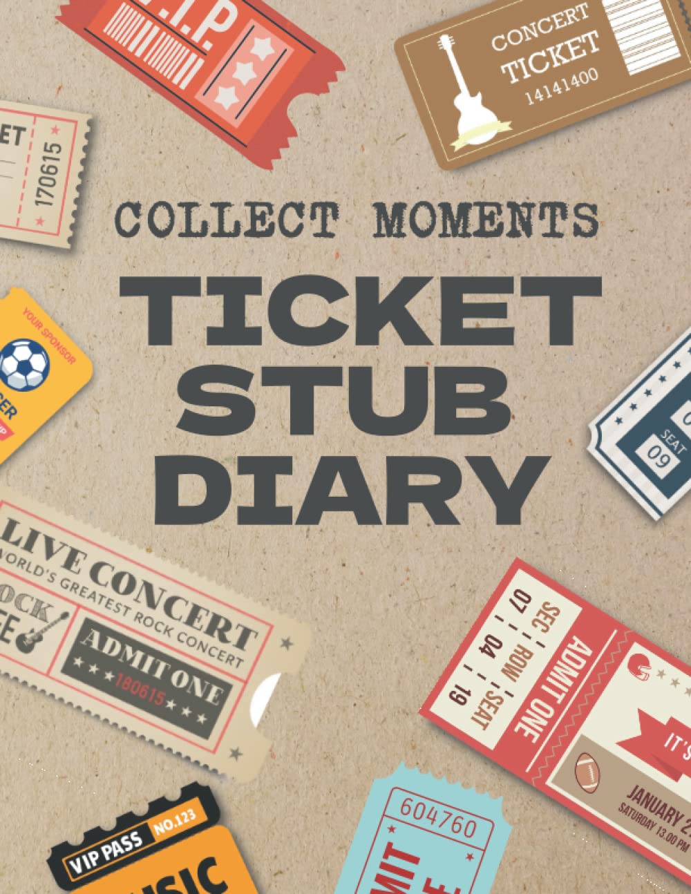 Collect Moments Ticket Stub Diary Ticket Stub Organizer For Your