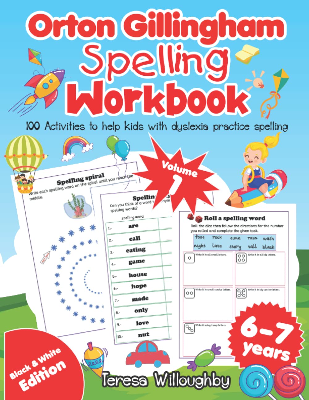 Orton Gillingham Spelling Workbook. 100 activities to help kids with
