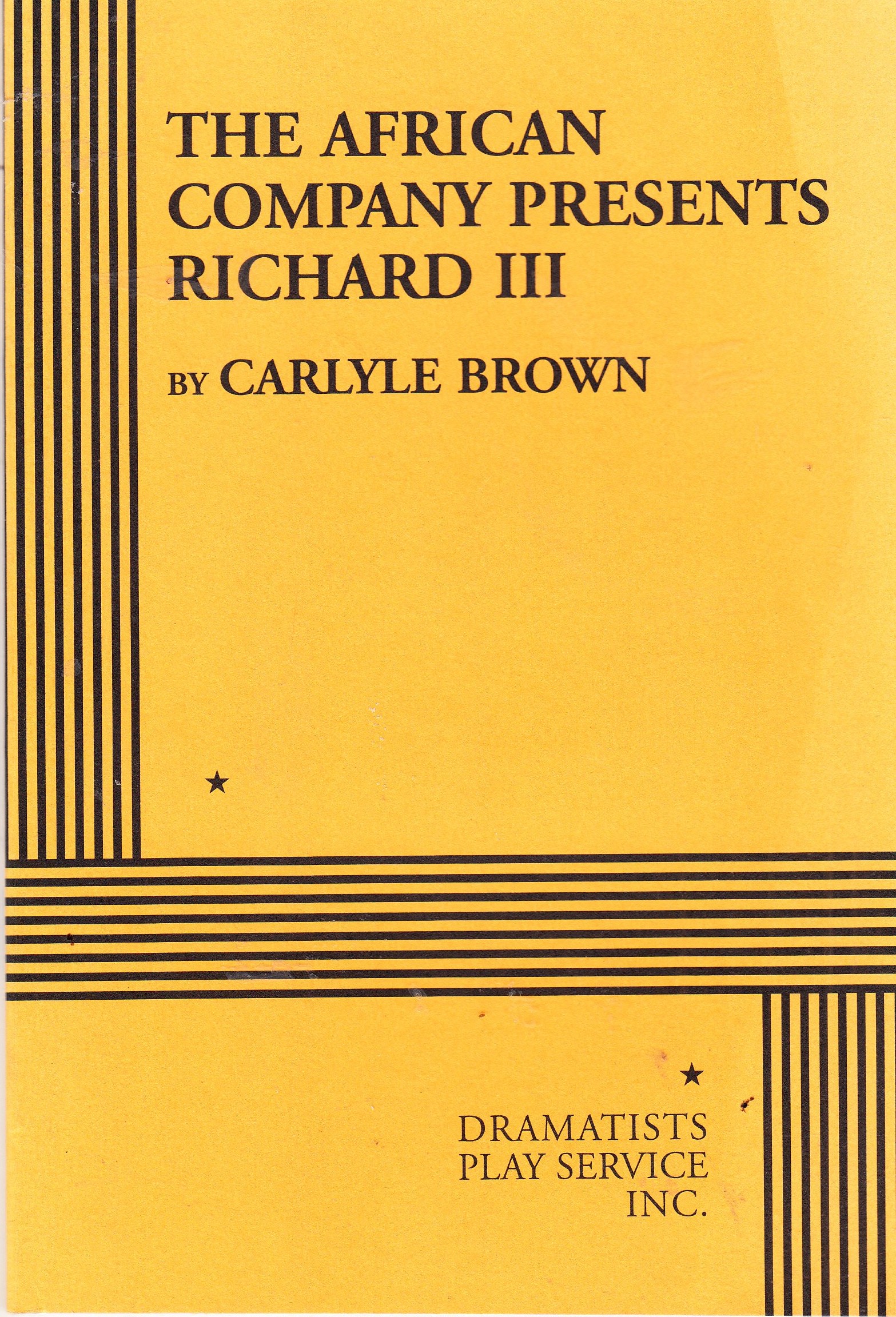 The African Company Presents Richard III.