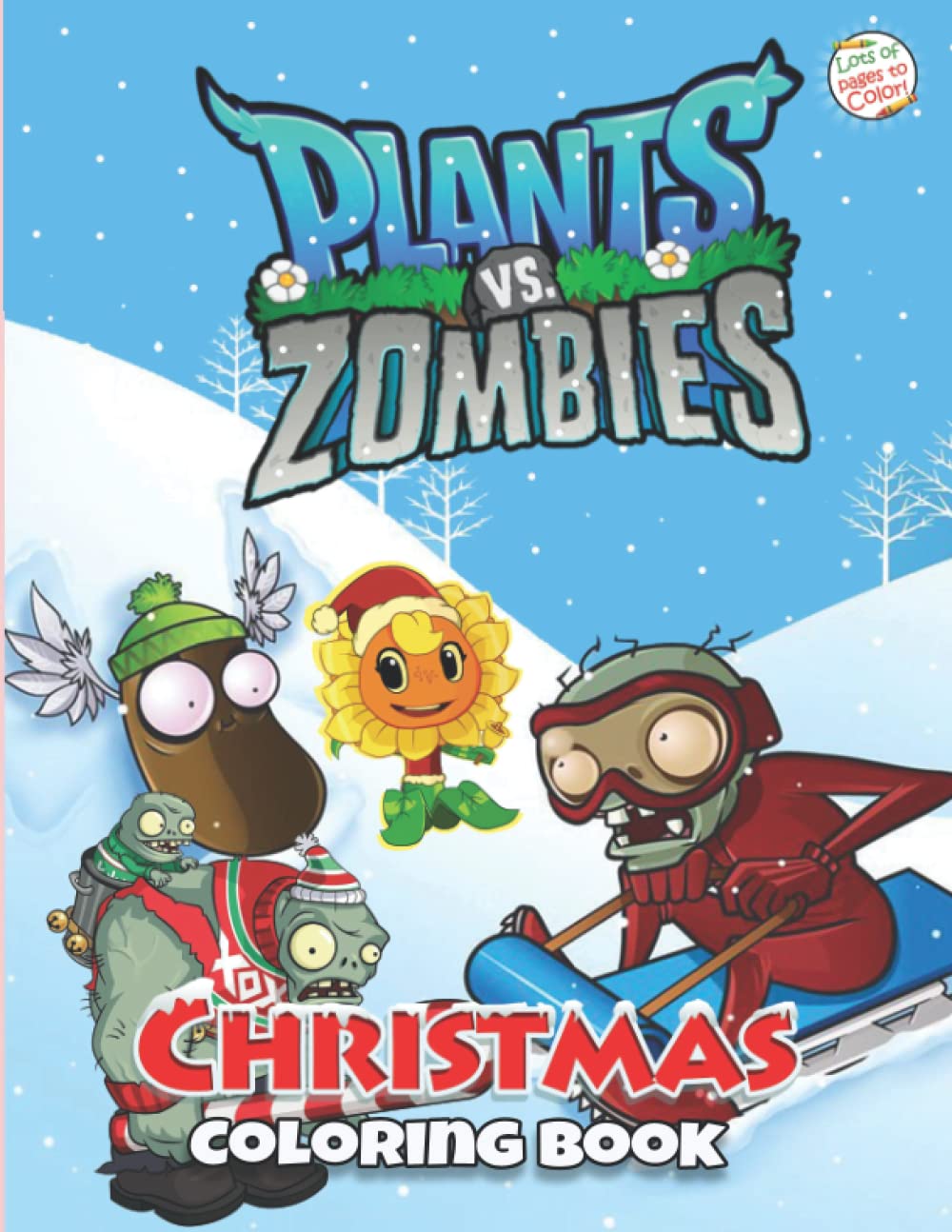 Plants vs Zombies Christmas Coloring Book Plants vs Zombies Coloring