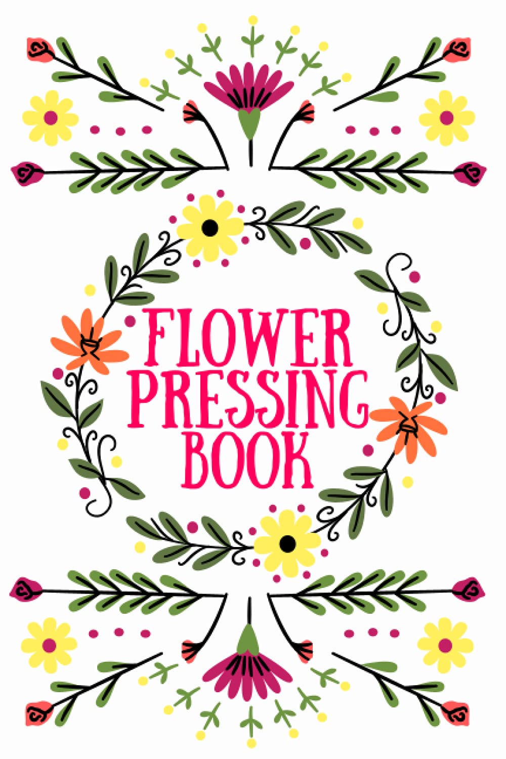 Flower Pressing Journal For Women And Kids To Log & Record Your Flowers