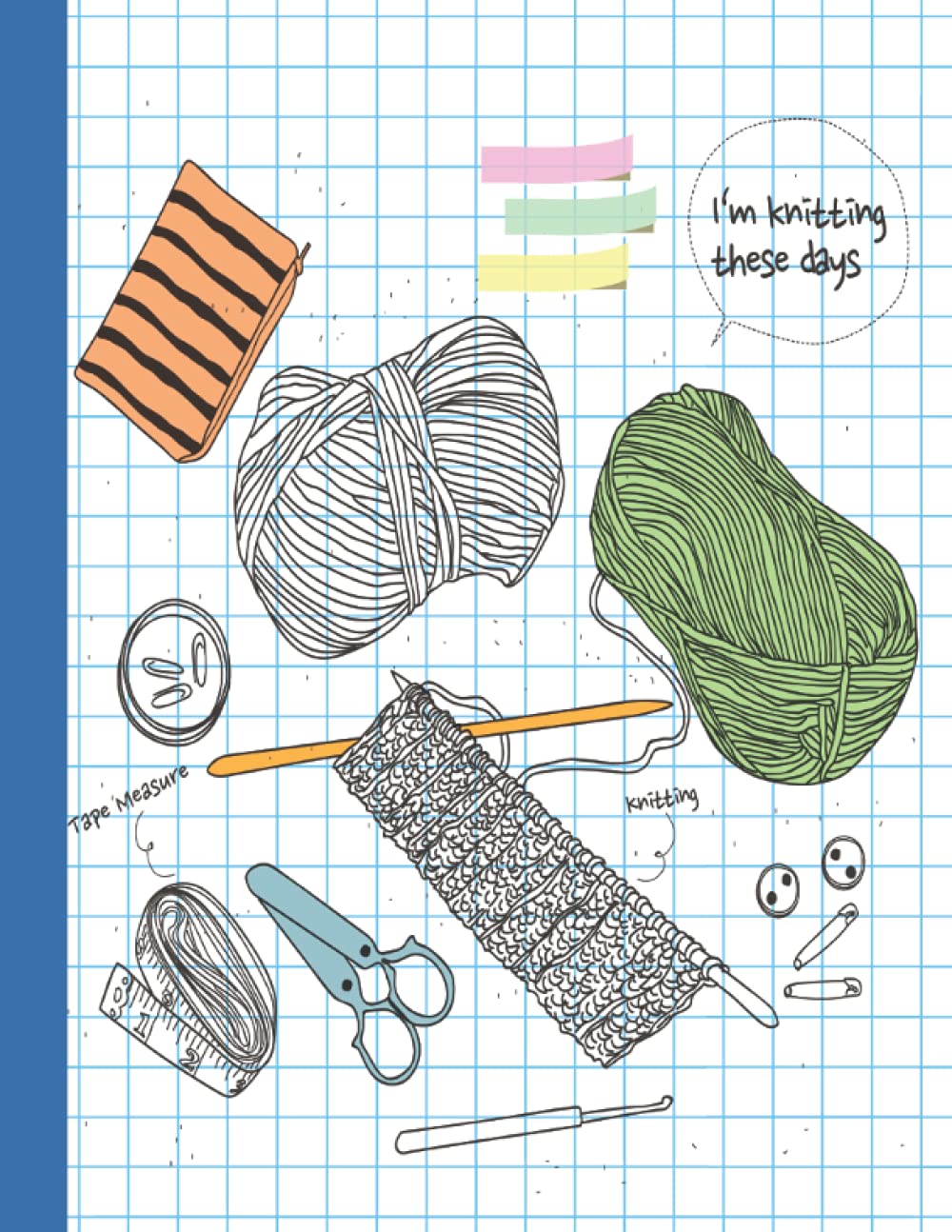 Blank Grid For Knitting Pattern 8.5 X 11 Knitter's Graph Paper 45