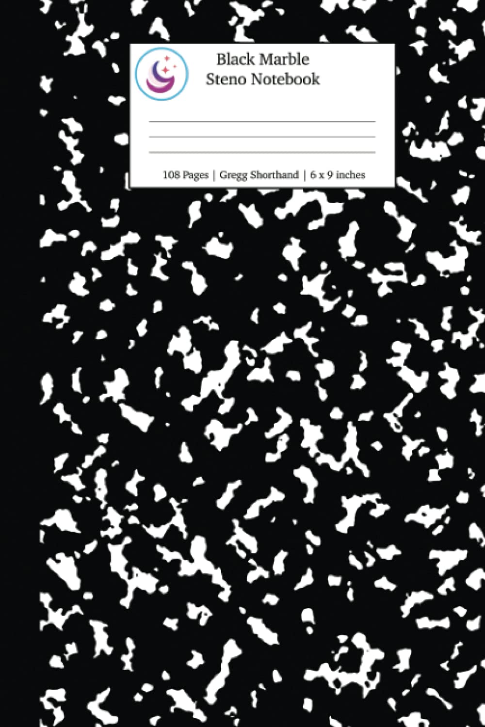 Black Marble Steno Notebook Reporter Notebook Gregg Shorthand Paper