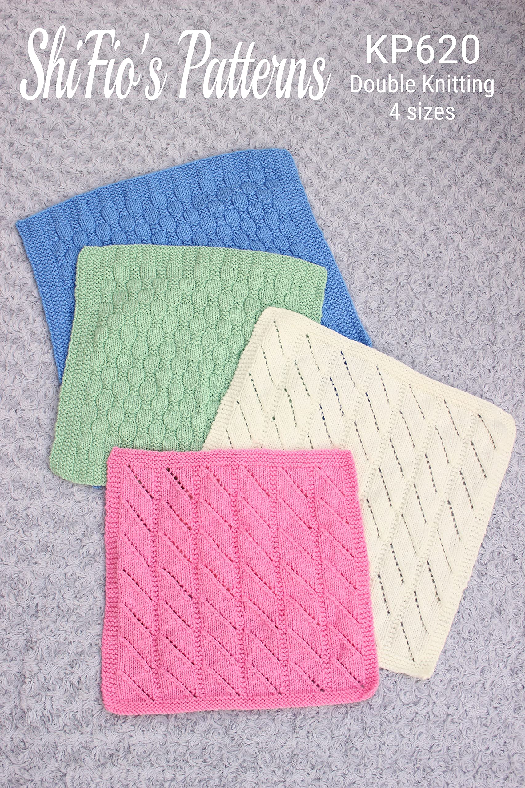 Knitting PatternKP620Dolls Blanket Knitting Pattern2 Designs4 sizes
