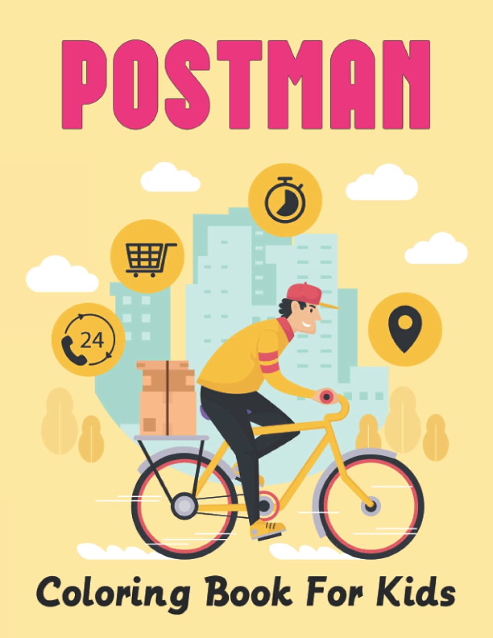 PostMan Coloring Book for Kids: Postman book for kids, Fun Color ...