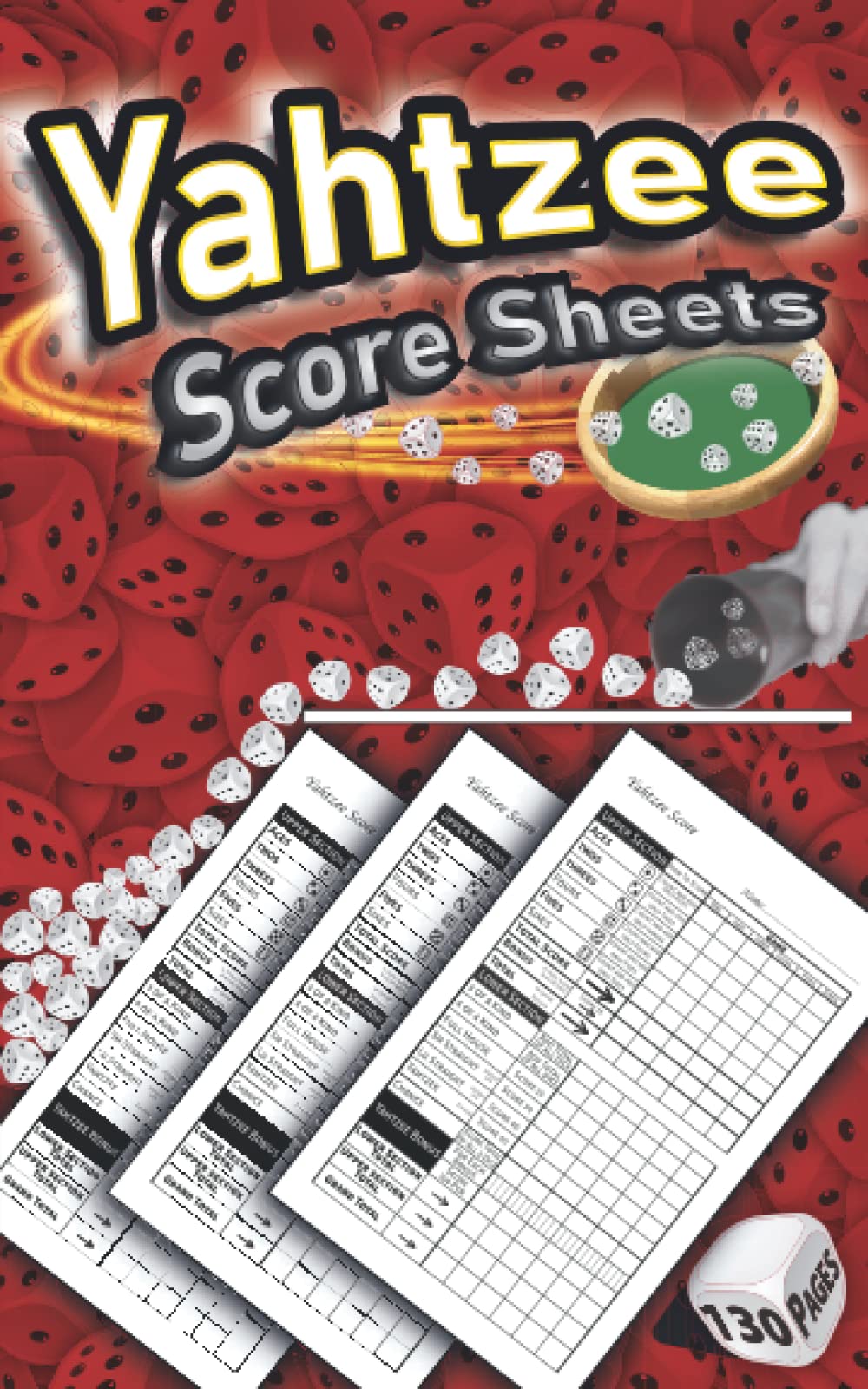 Yahtzee Score Sheets 130 Small Yahtzee Score Pads (5 x 8 in) Yahtzee