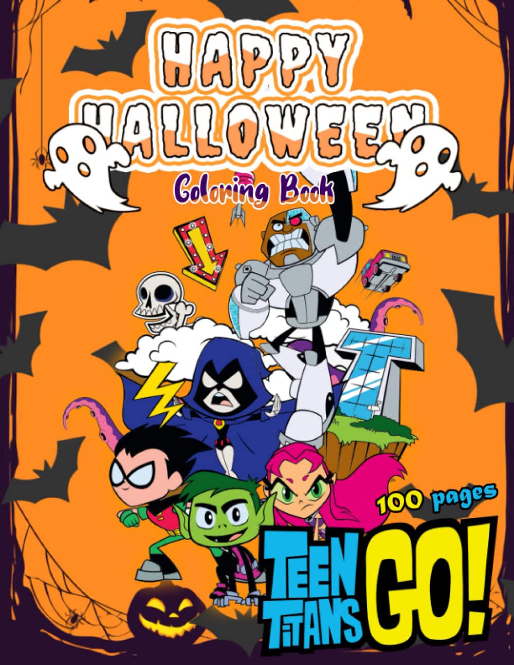 ᴛᴇᴇɴ ᴛɪᴛᴀɴꜱ ɢᴏ! Halloween Coloring Book +100 ᴛᴇᴇɴ ᴛɪᴛᴀɴꜱ ɢᴏ! Stunning