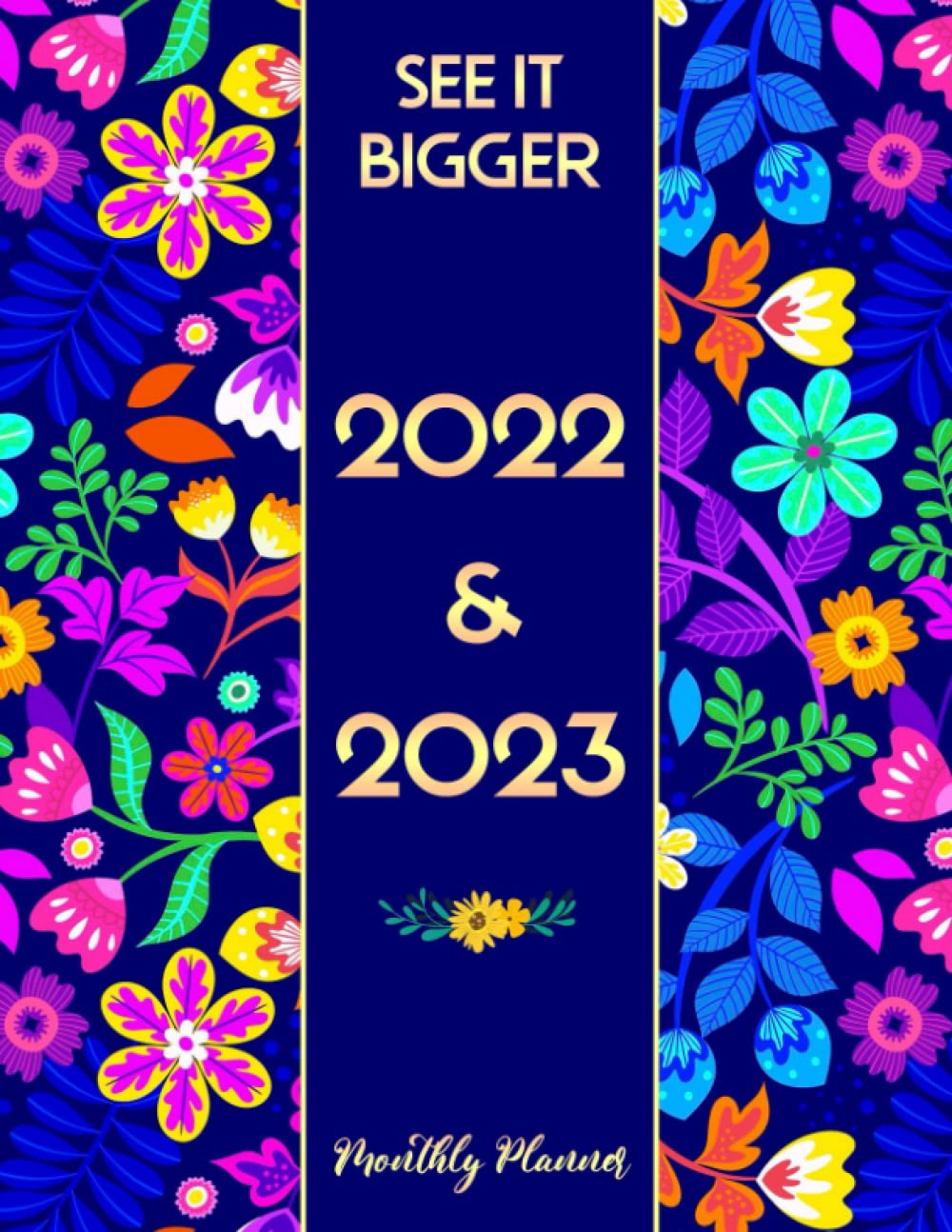 See It Bigger Planner 2022 2023 Monthly 24 Months 2 Year January 