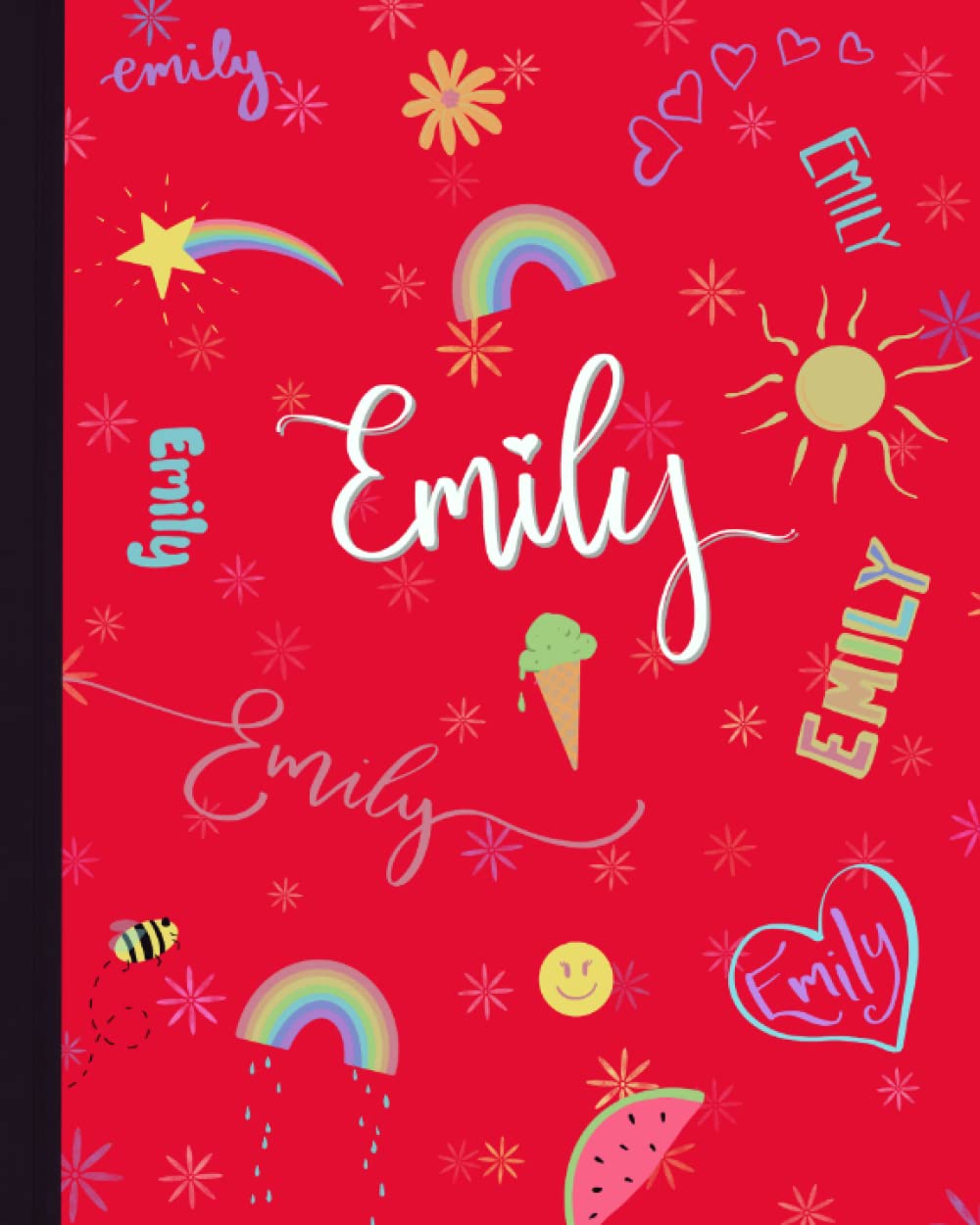 Emily Preschool Handwriting Drawing Notebook By HomeOnceMore Books