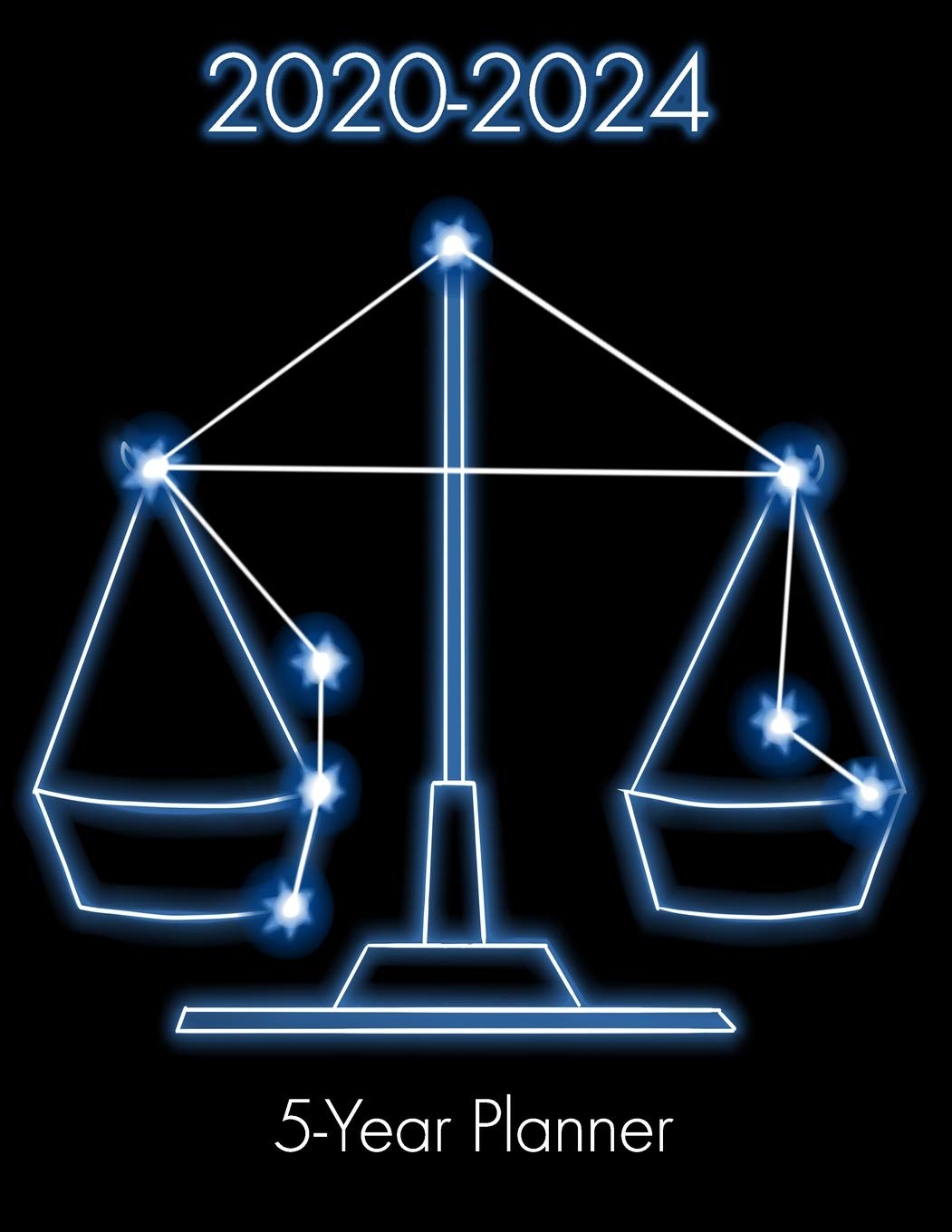 20202024 5Year Planner Libra Zodiac 60 Month Calendar Yearly Goals