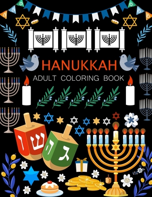 Hanukkah Adult Coloring Book: Hanukkah Coloring Book For Girls by