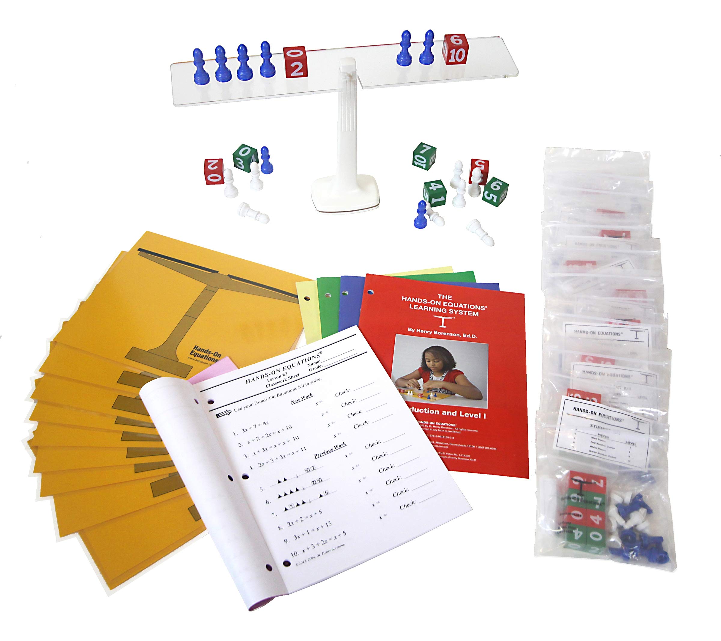 HandsOn Equations® Class Set for Teacher and 20 Students. Includes The