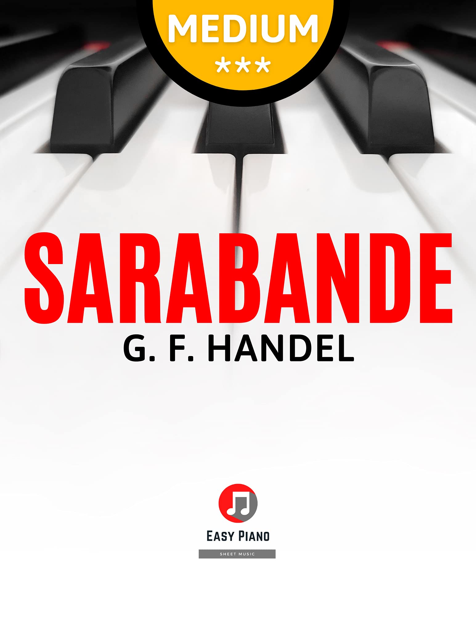 Sarabande suite in d minor hwv 437 handel easy intermediate piano