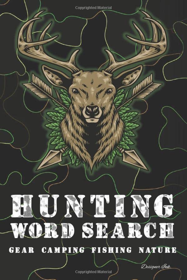 Hunting Word Search GEAR FISHING CAMPING NATURE. 101 Hunter