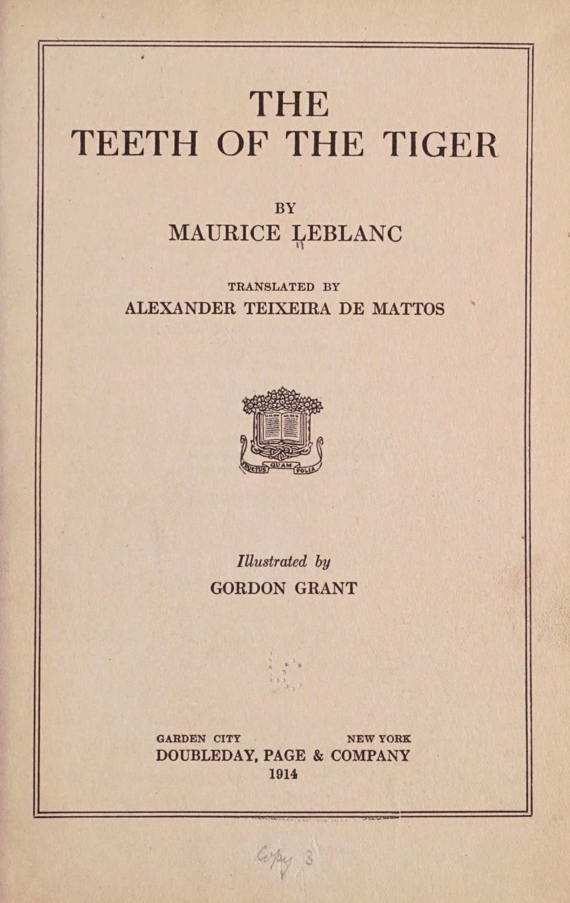 The Teeth of the Tiger(Annotated) by Maurice Leblanc | Goodreads