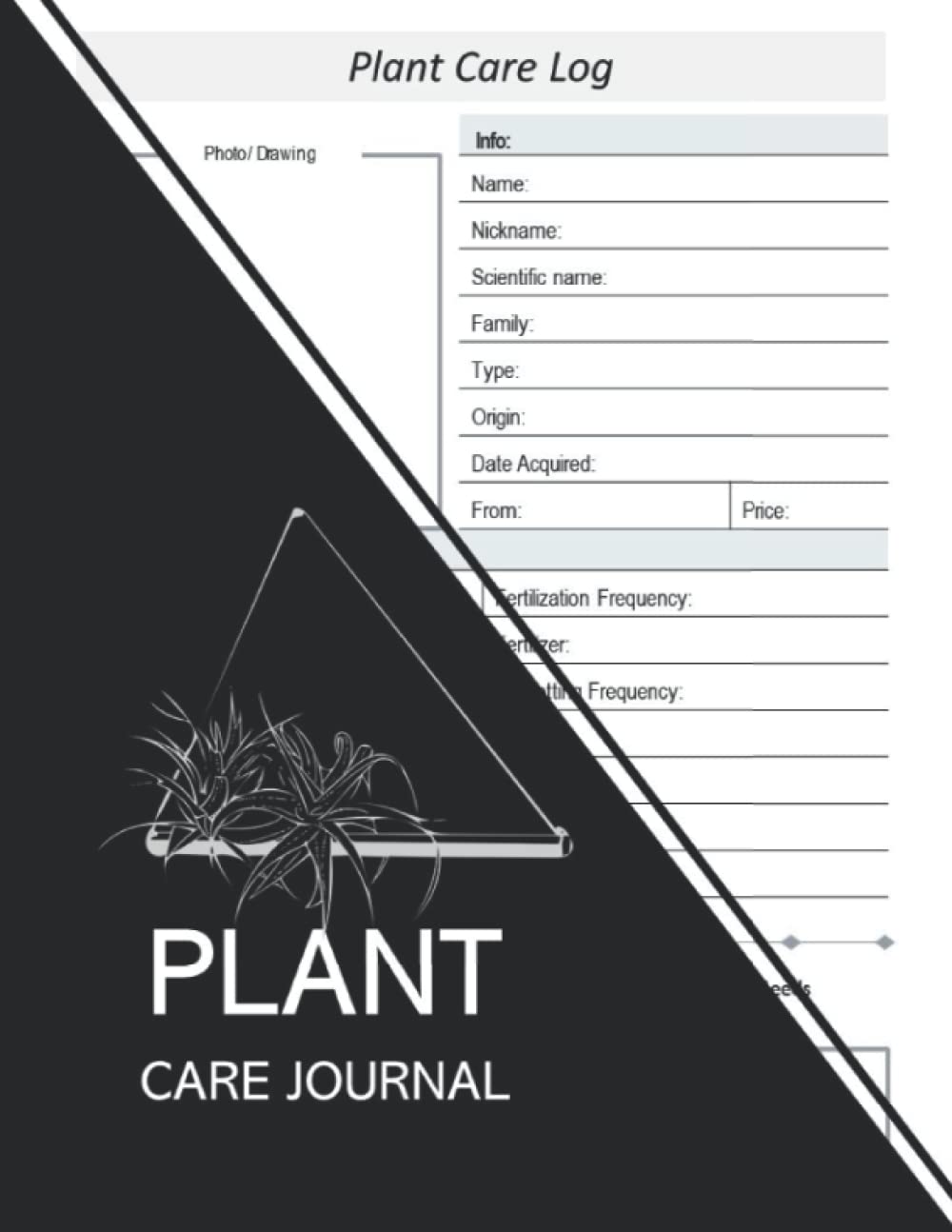 Plant Care Journal House Plants Care Log book And Journal Wish List