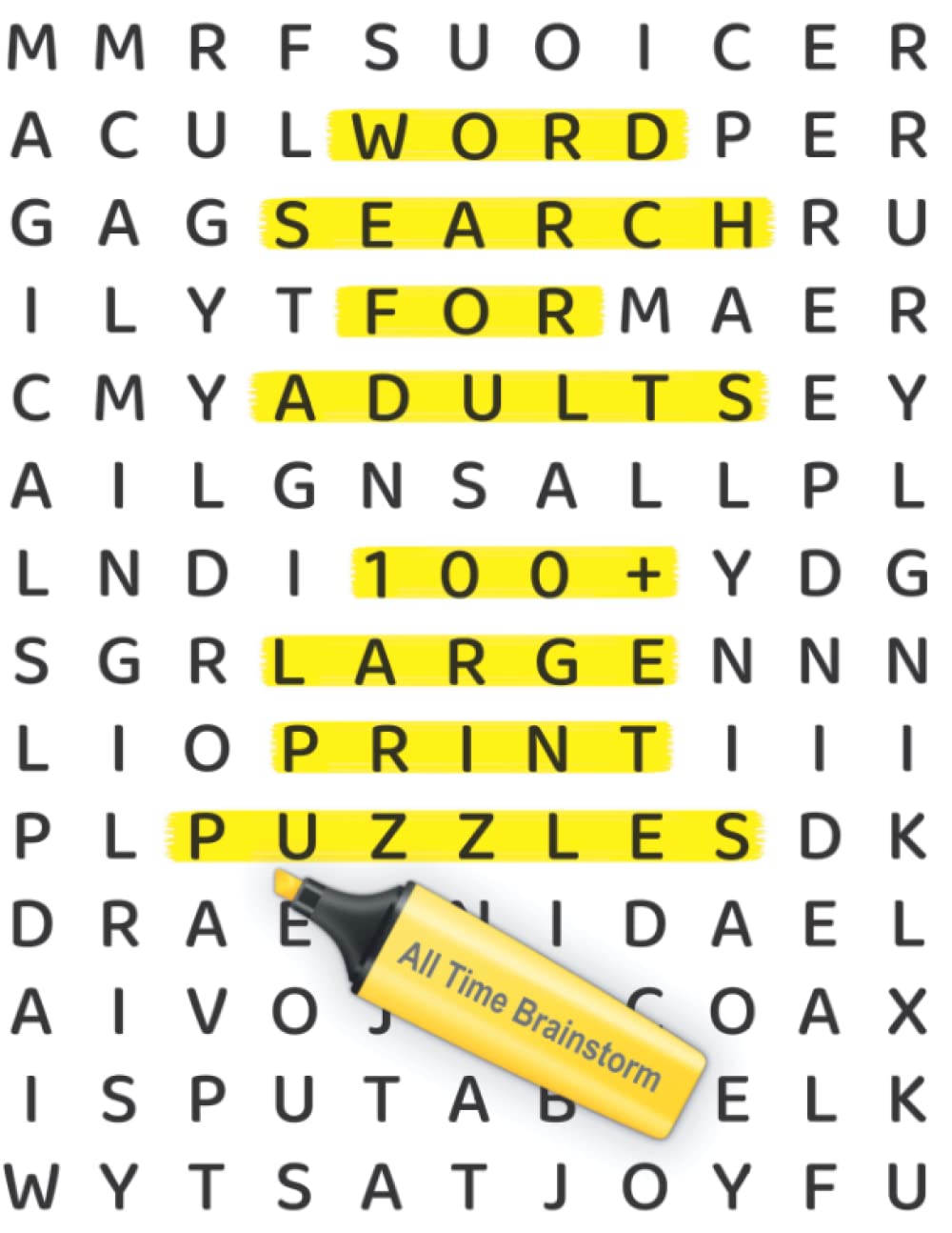Word search for adults 100 large print puzzles by all time brainstorm