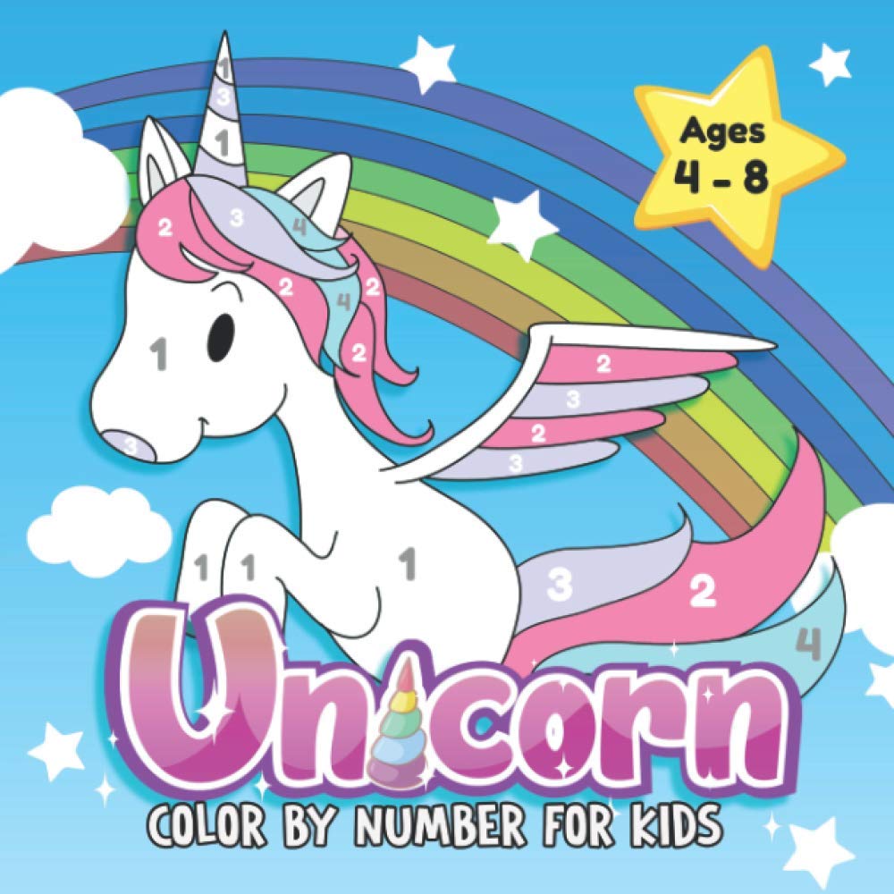 Unicorn Color By Number for Kids Ages 48 Activity Books with Unicorn