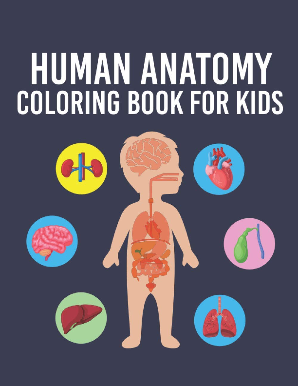 Human Anatomy Coloring Book for Kids Over 35 Human Body Parts Coloring