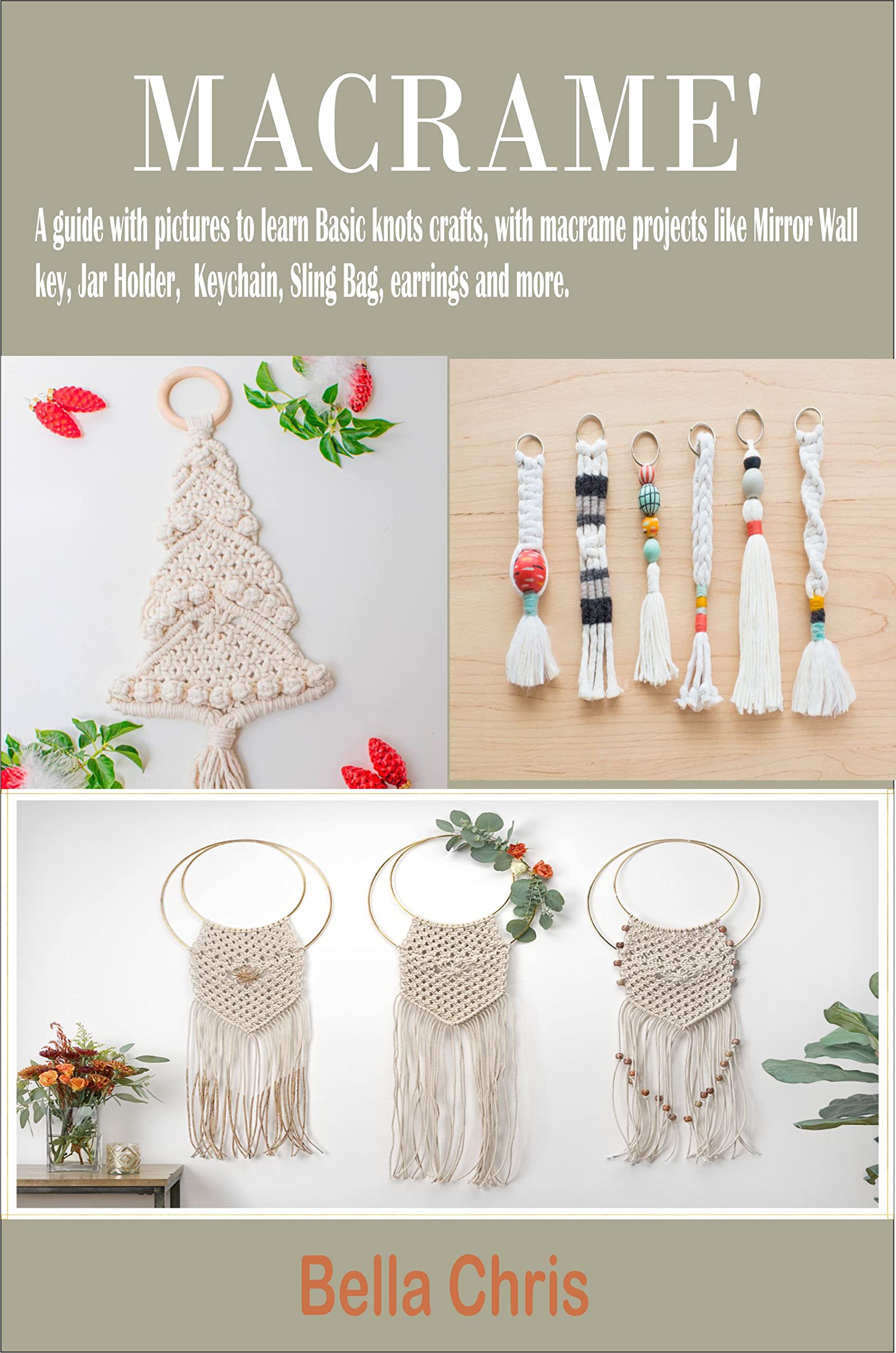 MACRAME’ A guide with pictures to learn Basic knots crafts, with macrame projects like Mirror