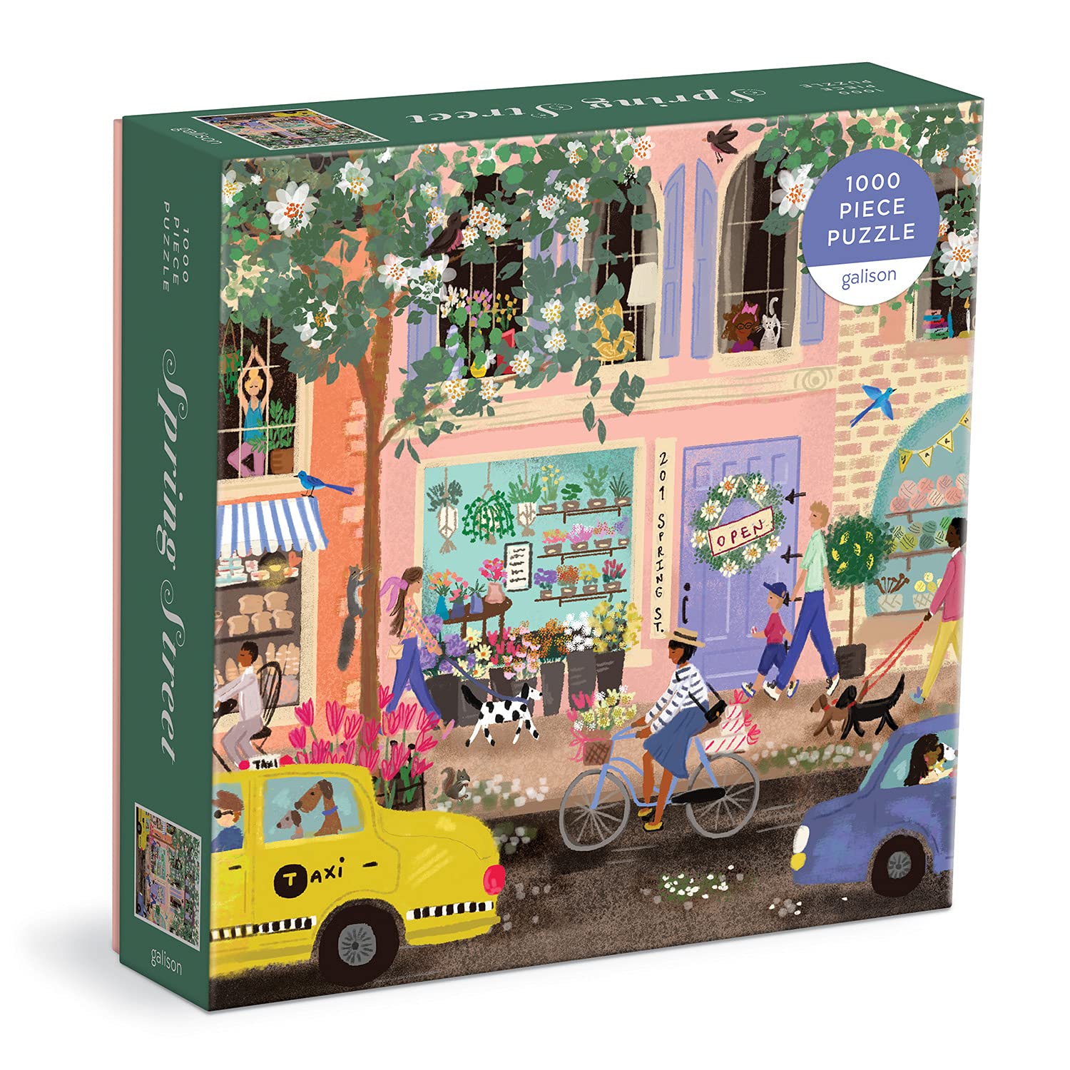 Spring Street 1000 Piece Puzzle in a Square Box from Galison 1000