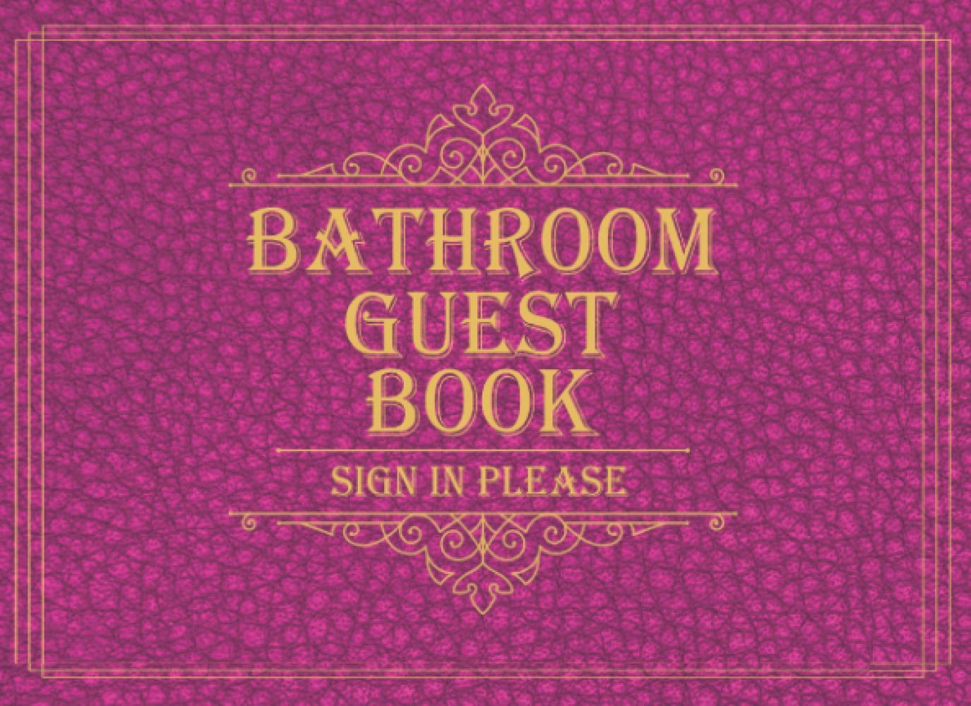 Bathroom Guest Book Sign In Please A Knock Knock Bathroom Guestbook