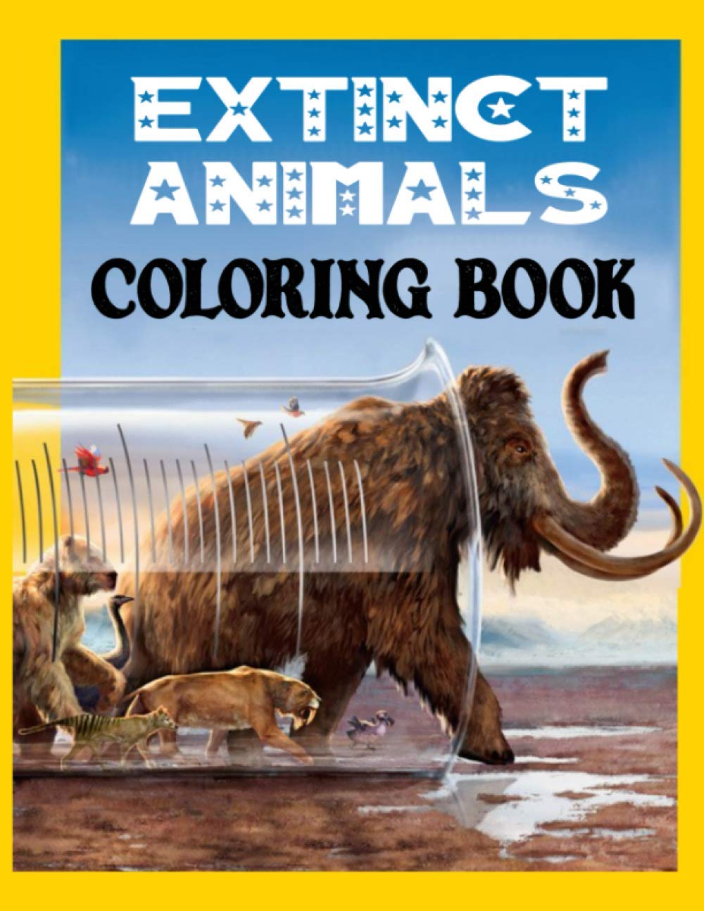 Extinct Animals Coloring Book: Big Paleofauna Coloring Book With 204 ...