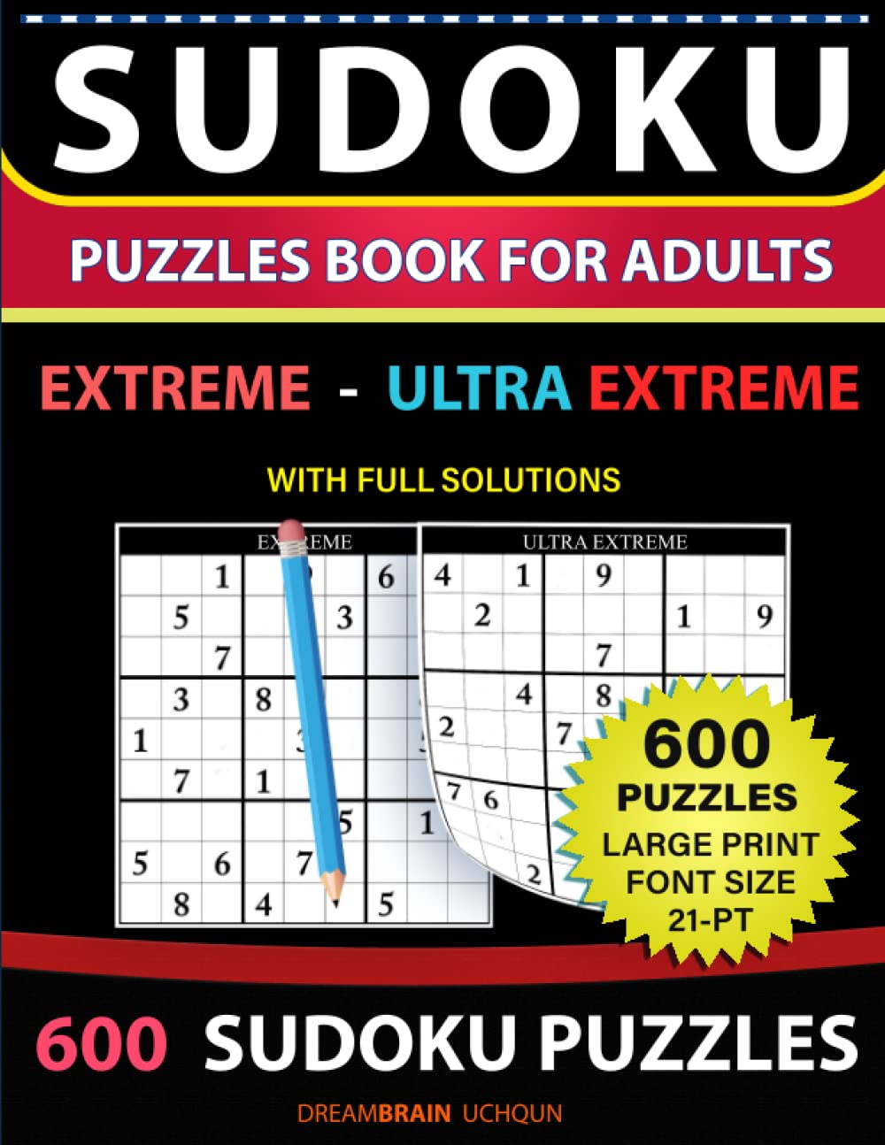 Sudoku Puzzles Book for Adults 600 Puzzles with Full Solutions