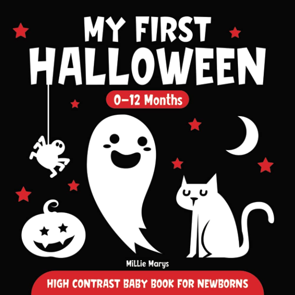 My First Halloween High Contrast Baby Book for Newborns 012 Months