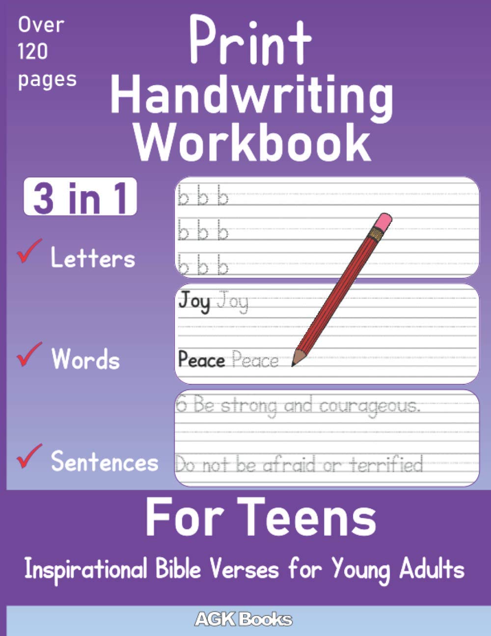 PRINT HANDWRITING WORKBOOK FOR TEENS: Learn Print with Inspirational