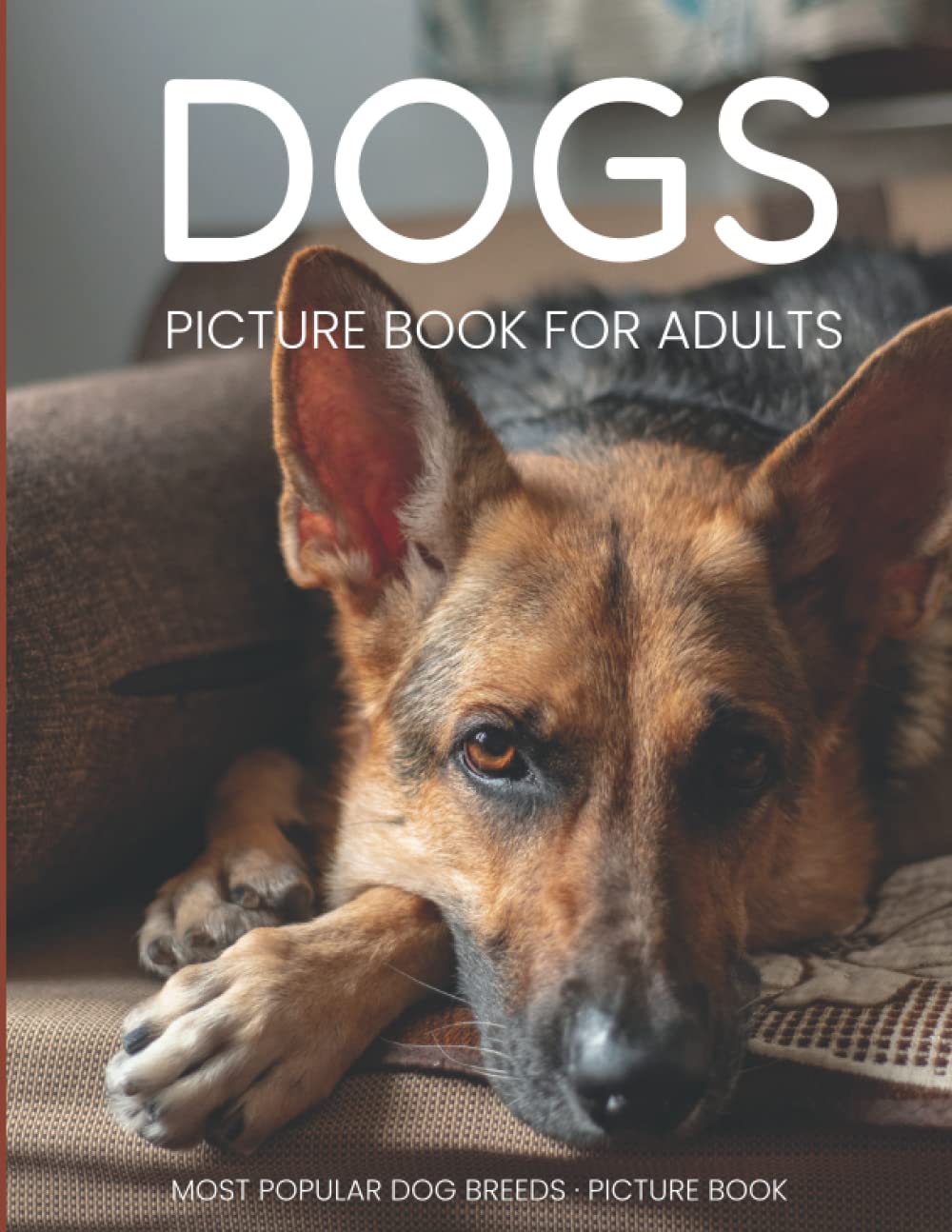 Dogs picture book for adults. Made for adults with Dementia and