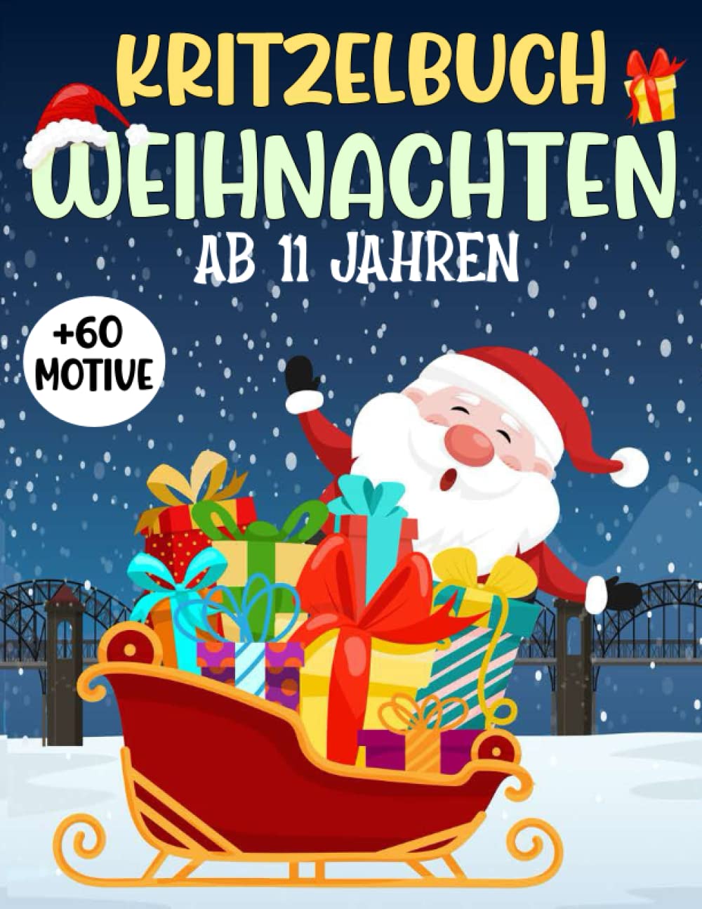 Kritzelbuch Weihnachten ab 11 Jahren Eine fantastische 50 einfache