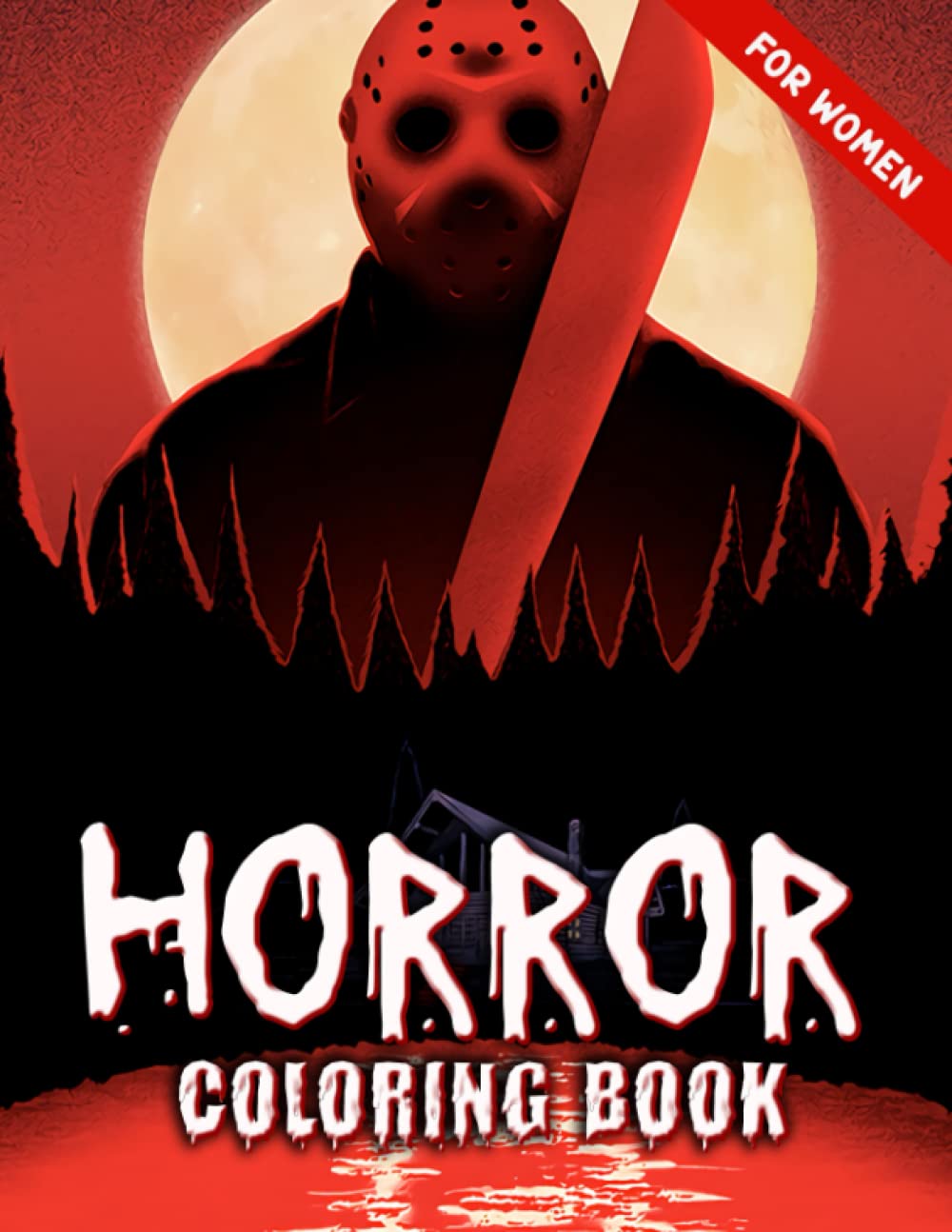 Horror Adult Coloring Book For Women: Big Coloring Book for Adults Teen ...