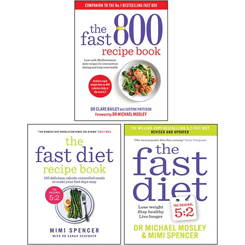 The Fast Diet Recipe Book, Fast Diet, Fast 800 Recipe Book 3 Books