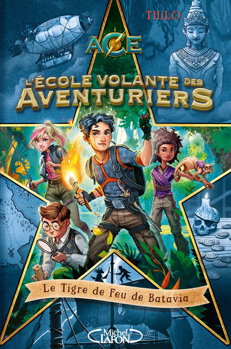 L'école volante des aventuriers - Tome 1 Le tigre de feu de Batavia book cover